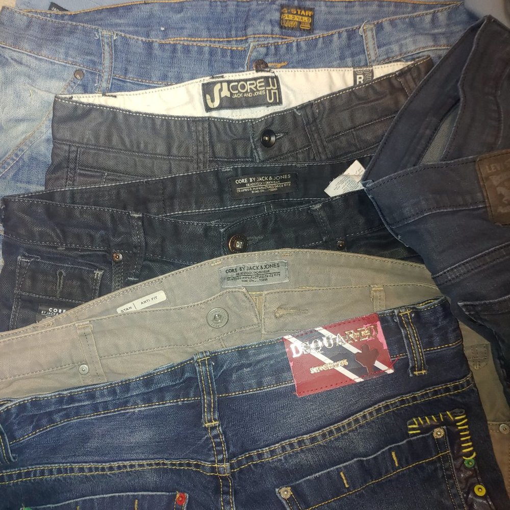Men's Denim G-star Jack and Jones D Squared Levis Project Raw $25 !!!